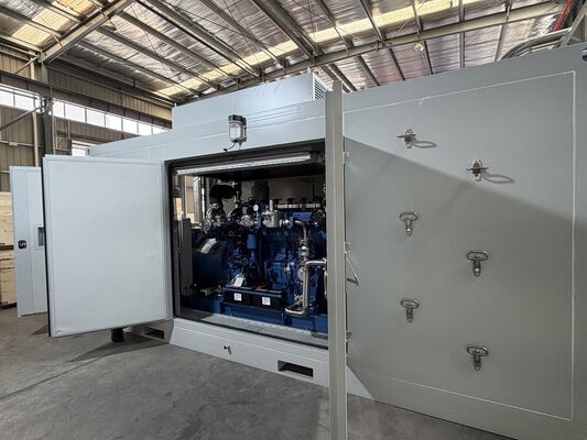 좋은 가격 400kW 유차 엔진 야외 전원 공급을 위한 소리 차단 칸피와 함께 천연 가스 발전기 세트 온라인으로