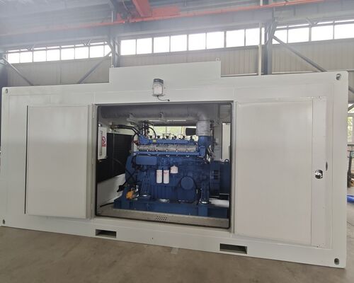 좋은 가격 300kw 400kVA 400kw 500kVA Yuchai Weichai Baudouin 엔진 방수 방음 컨테이너 실외 무소음 CNG 전기 가스 발전기 온라인으로