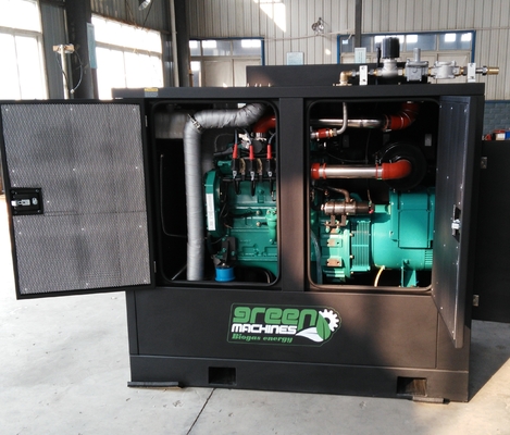좋은 가격 난방 온수 농장 전력 공급을 위해 증명되는 Biogas CHP BHKW 30KW 40KVA 세륨 온라인으로